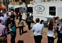 St. Paul: We Brake for Food Trucks Lined up in St. Paul