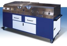 Versatile Gourmet Catering Cart Ideal for Numerous Onsite Catering Venues