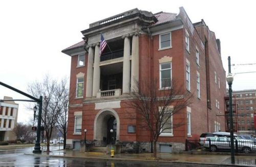 Exterior of the Masonic Lodge in Asheville. / John Fletcher