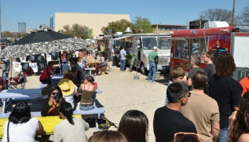 Peter McCrady Food truck industry at crossroads Customers line up at the South Congress Food Trailer Park during the South by Southwest Music and Media Conference.