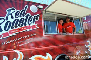Photo L-R, Red Roaster Food Truck owners Glen Galbraith, Steve Dupras.