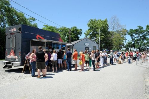 By Paul W. Gillespie, Staff Food Trucks The Tikka Tikka Taco truck was at the Annapolis Yacht Club’s Annex. Three competing trucks from Food Network’s The Great Food Truck Race stopped in Annapolis Friday afternoon.