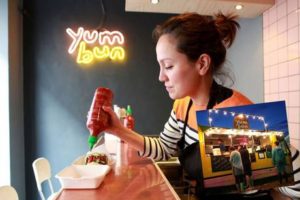 New home: Yum Bun has become a semi-permanent fixture at the Rotary Bar & Diner