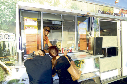 Geovanie Cordero, owner and chef of El Rincon Del Coqui food truck.
