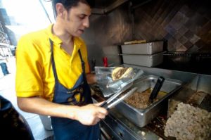 JOHN TAGGART FOR NEW YORK DAILY The food stand started out as a hot dog cart in 1990, according to general manager Hesham Hegazy. 