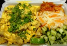 New York, NY: Street Eats – Spicy Chicken Rice Bowl from Big D’s Grub Truck