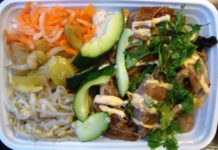New York, NY: Street Eats – Peking Duck Rice Bowl from Moo Shu Grill