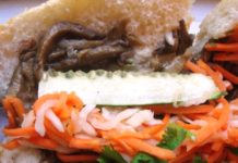 New York, NY: Stir-Fried Lemongrass Tofu Banh Mi from Paris Sandwich Shop
