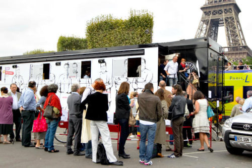 In Paris in 2012 people line up to have a lunch inside a 'Restaumobile' restaurant truck, where top French chefs serve meals to promote French food. Portland, Ore., encourages outdoor food carts or trucks, with about 440 set up around the city serving a wide selection of cuisines. Charles Platiau/Reuters