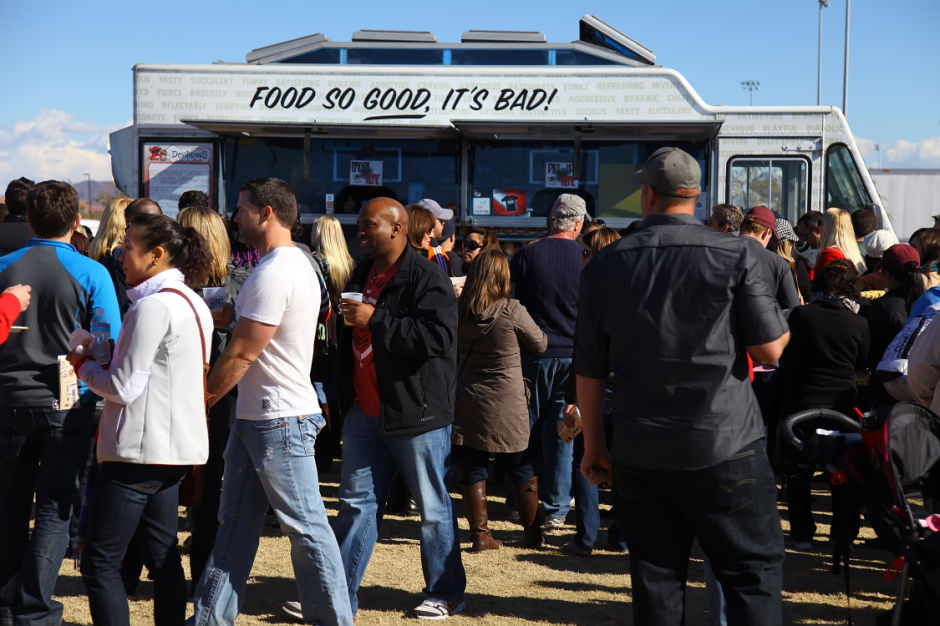 Food trucks dish out plates and chefs demonstrate cooking techniques at Street Eats.