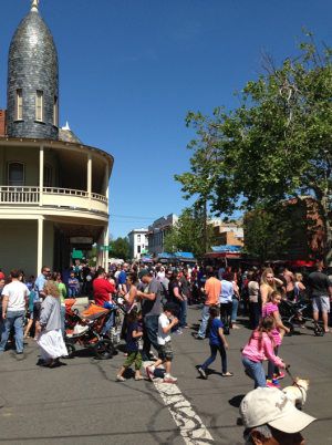 Thousands of people descended upon Woodland s downtown for the second month as Woodland s First Sunday Food Truck Mania event saw 13 food trucks five more than in March. (Jim Smith-Democrat)