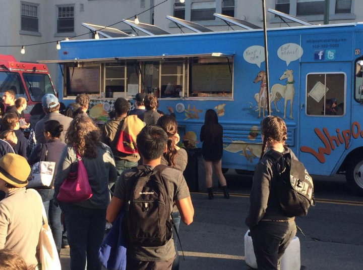 Sliders and fries food truck Whip Out will be on rotation at the new Uptown Oakland Off The Grid market, making its debut on Monday July 14, 5-9pm. Photo: Whip Out