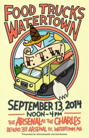 Poster for Food Truck Watertown event.