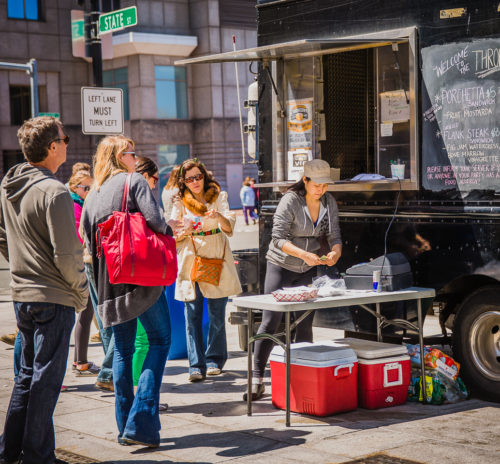 Food truck on the Rose Kennedy Greenway (NEWF Photo)