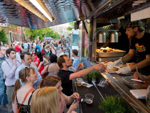 Night Market is a roving street fair celebrating the city's ethnic restaurants, gourmet food trucks and coolest neighborhoods from the people who brought you Headhouse Farmer's Market. (Photo: Dave Tavani)
