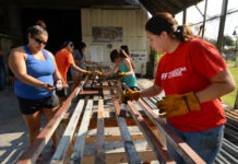 Brownsville, TX: Students work on mobile food market