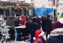Montreal, CAN: Montreal food trucks operating through snow and cold