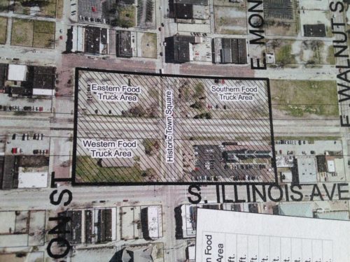 Food trucks may now set up at the Historic Town Square.  (Source: City of Carbondale)