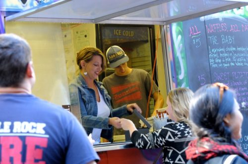 2014 Main Street Food Truck Festival in Little Rock, Arkansas.