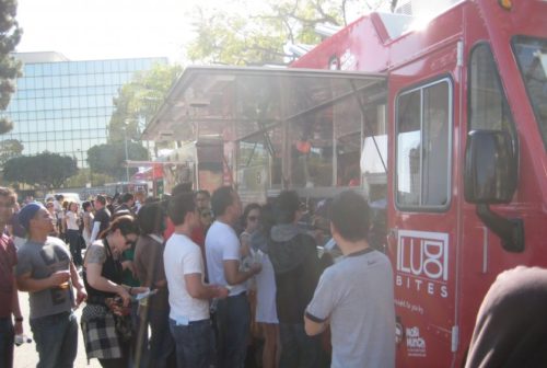 Flickr / Ricardo Diaz / CC BY 2.0 Small work spaces inside food trucks can lead to more cross-contamination.