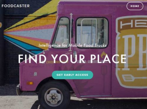 Foodcaster, a Denver mobile app that aims to help food trucks find the best place to park.