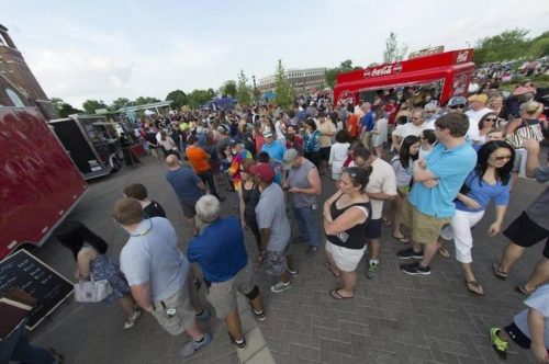 Last week’s rain won’t shorten the season  for Food Truck Fridays. The popular Rock Hill attraction will  add a date in October. Herald file photo