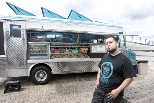 Valentin Atayde of Mercadito Food Truck Francisco Valentin Salazar Atayde opened Mercadito Food Truck at 728 First St. in mid-April.  His mission is to serve as many organic products as possible while  keeping it affordable. The menu  includes traditional, authentic food found in  Mexico City.