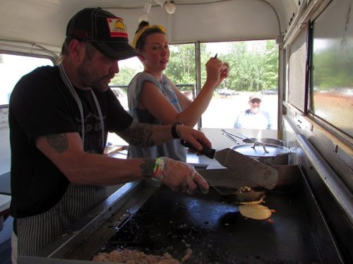 Photo by Pete DeMola Josh Zack and Sarah King run Poco Más Tacos, a staple on the local food scene.