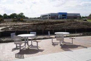 The new food truck plaza on the WSU campus will be ready to go on June 20. Jaime Green The Wichita Eagle 