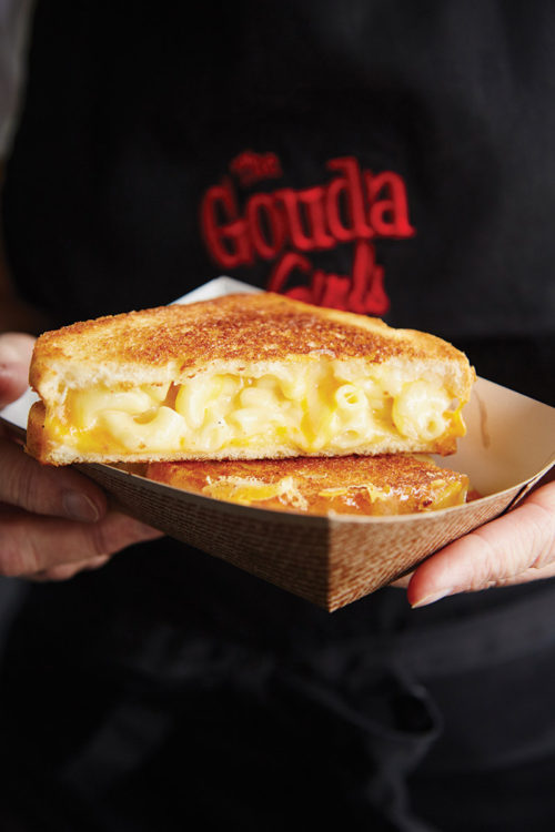 The Gouda Girls’ grilled mac and cheese. Photo by Chris Kessler.