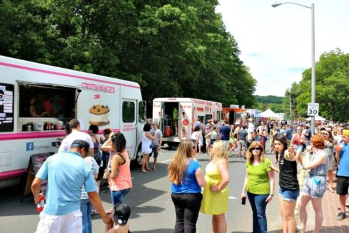 More than 20 food trucks were in Worcester's Elm Park Saturday.
