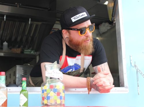Obediah O’Connor, creator of Gray Duck Mobile Eatery.  Photo by Michelle Bruch
