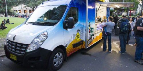 CITY OF SYDNEY Urban Pasta, a food truck which operates in and around Sydney.